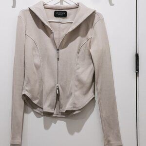 Sailor collar ZIP LS pullover